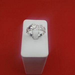 925 real solid sterling silver men's with zircon ston  Good Luck Symbol Sz 11.5‎